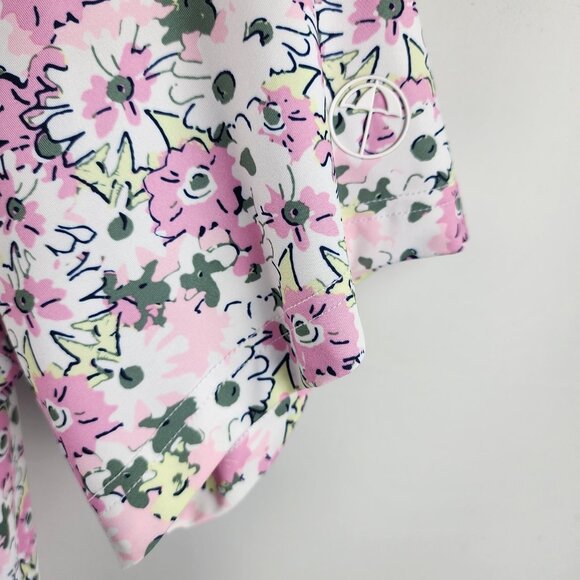 Puma x Arnold Palmer Shirt Mens XL Multi Floral S/S Golf Polo Hawks View Logo - Picture 5 of 8